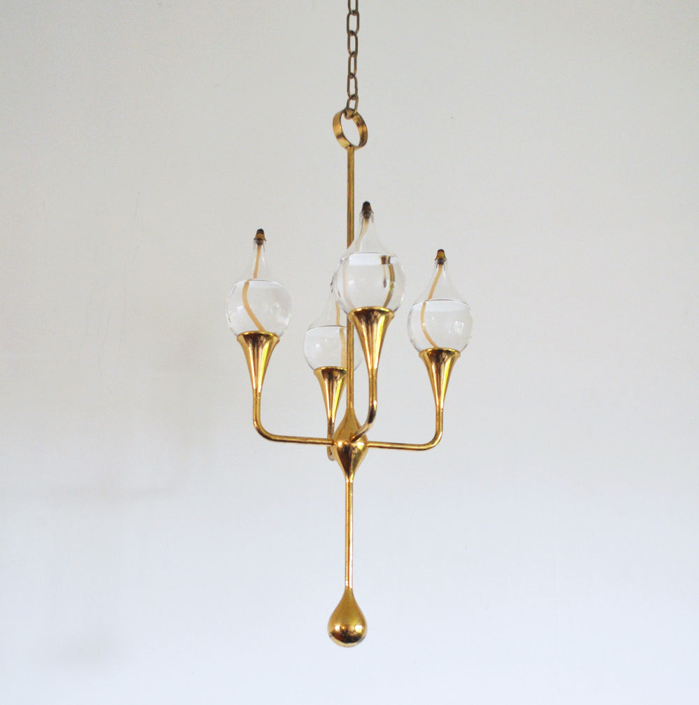 Clear Drops oil lamp candelabra by Freddie Andersen, Denmark – Studio Njord