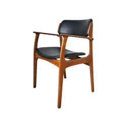 Danish Modern Armchair in Solid Oak by Erik Buch, 1950s