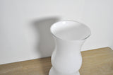 Mouth blown Holmegaard large white glass floor vase