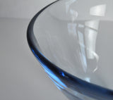 Hand Blown Aqua Blue Glass Bowl By Per Lütken for Holmegaard