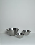 Stainless steel bowls by Lundtofte, Denmark