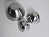 Stainless steel bowls by Lundtofte, Denmark