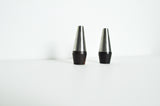 Danish Modern Pair of Rosewood and Stainless Steel Salt and Pepper Shakers