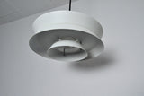 White Trava Pendant Lamp by Carl Thore for Granhaga, Sweden 1960s