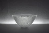 Glass bowl Trigona for Holmegaard, Denmark 1980s