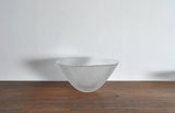 Glass bowl Trigona for Holmegaard, Denmark 1980s