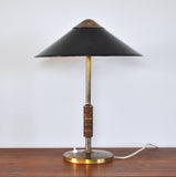 Elegant Danish Brass Table Lamp from Lyfa Designed by Bent Karlby