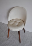 Elegant Scandinavian Modern Vanity Chair designed in the 1950s