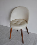 Elegant Scandinavian Modern Vanity Chair designed in the 1950s